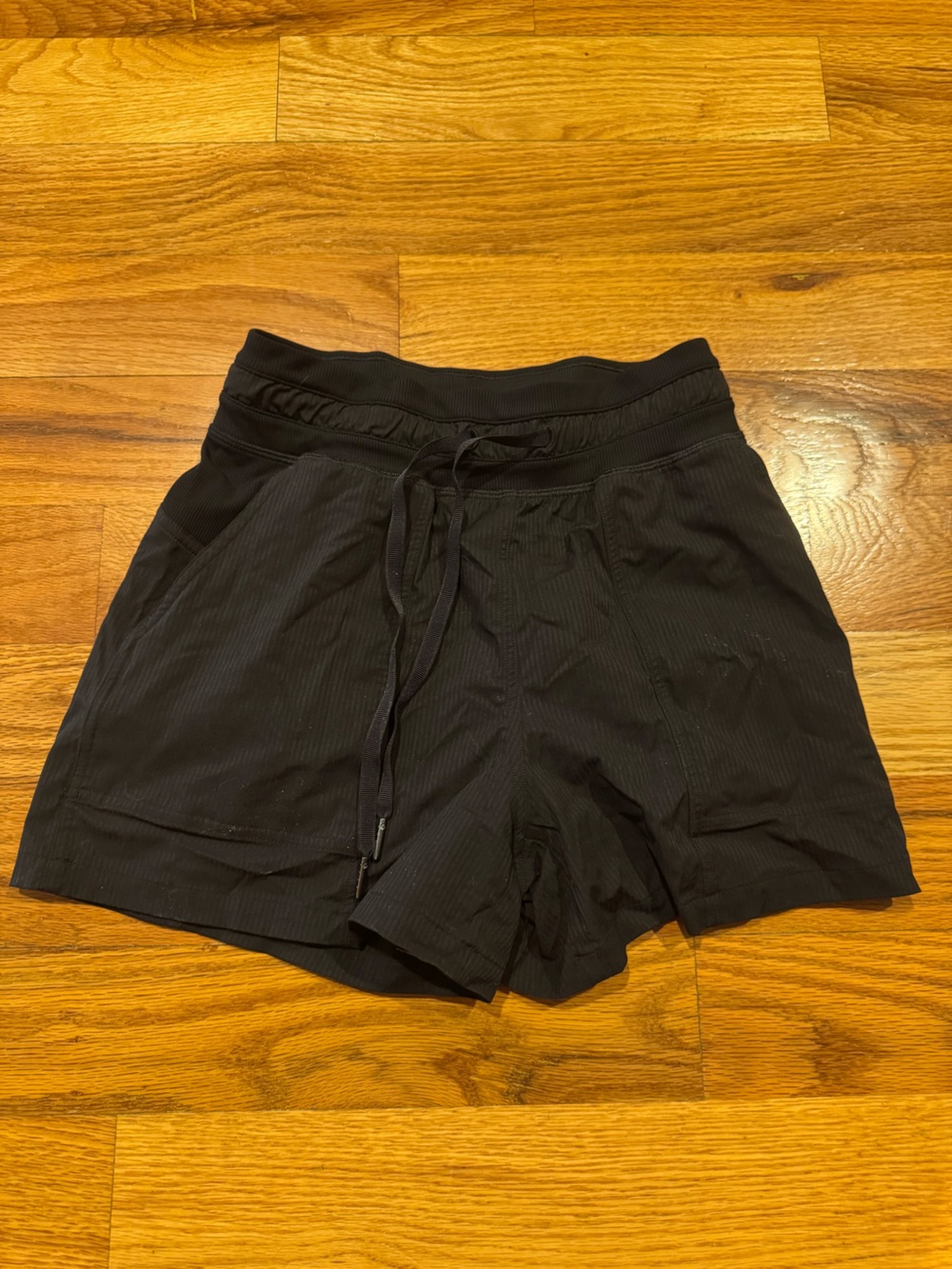 Black Lululemon dance studio shorts